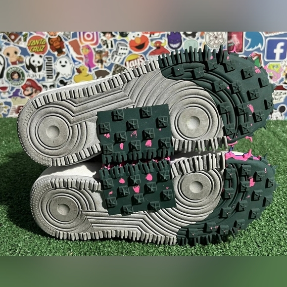 NIKE X OFF WHITE AIR FORCE 1 MID SP "WHITE SNEAKERS SIZE 6 MEN 7.5 WOMEN! - Picture 6 of 8